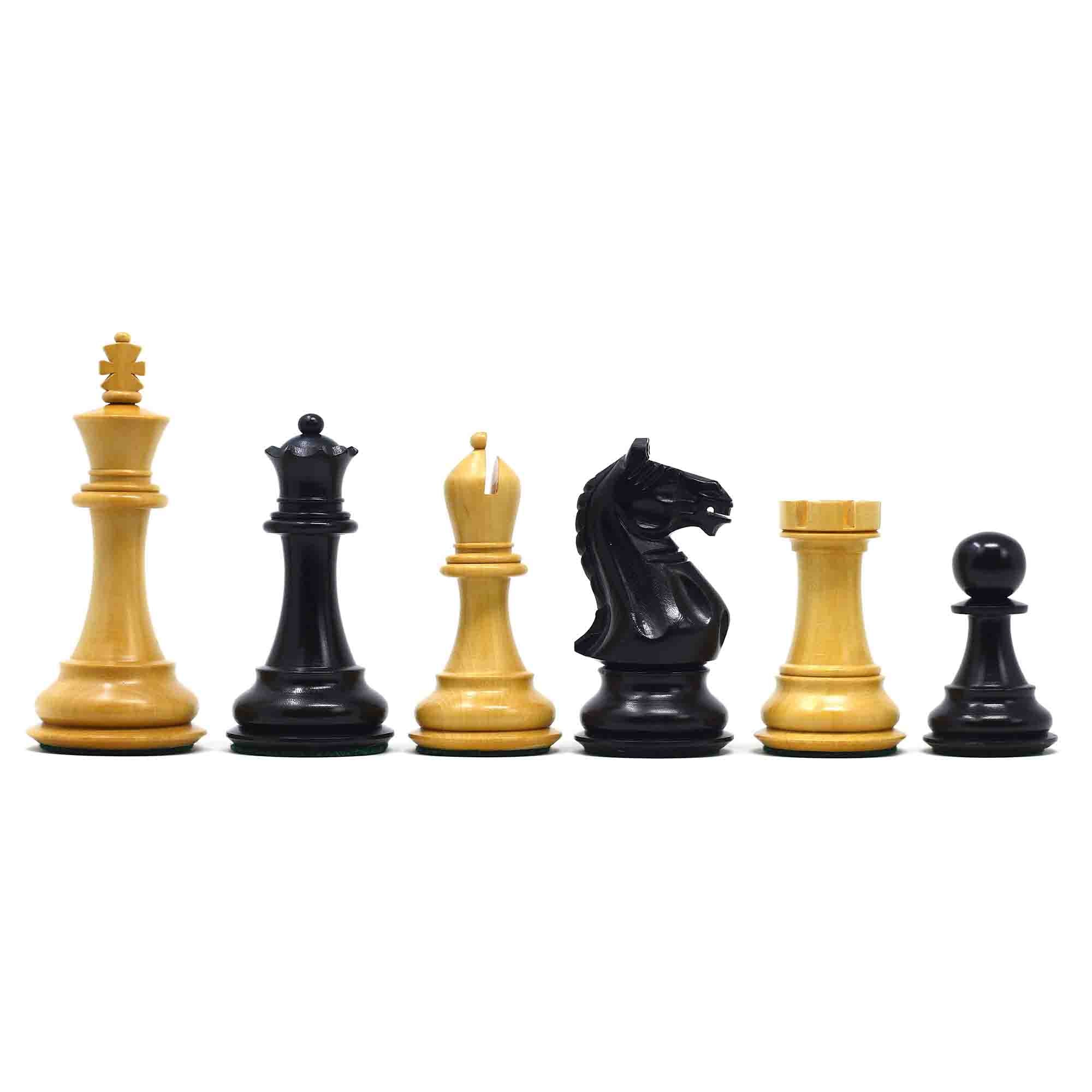 Fierce Series Chess Set 4" Staunton Chess Set - Ebony & Boxwood