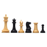 1849 Early Version Reproduced 4.4" Chess Set in Natural Boxwood/Ebony