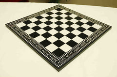 Artistry Chess Board Square size 2.5" X 2.5" Black and White in Matte Finish for 4.25" to 4.5"  Chess Set