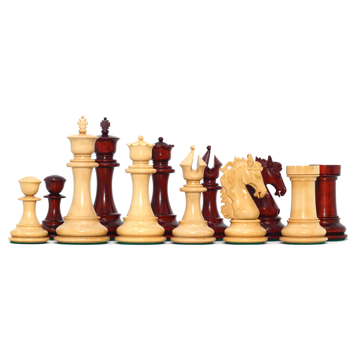 Heritage Series 4.4" Luxury Staunton in African Padouk & Boxwood Wood Chess Set