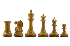 Emil Kemacny 1892-93 Reproduction Staunton Chessmen in Antiqued Boxwood/Ebonised