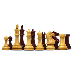 Fierce Series Chess Set 4" Staunton Chess Set - African Padouk & Boxwood