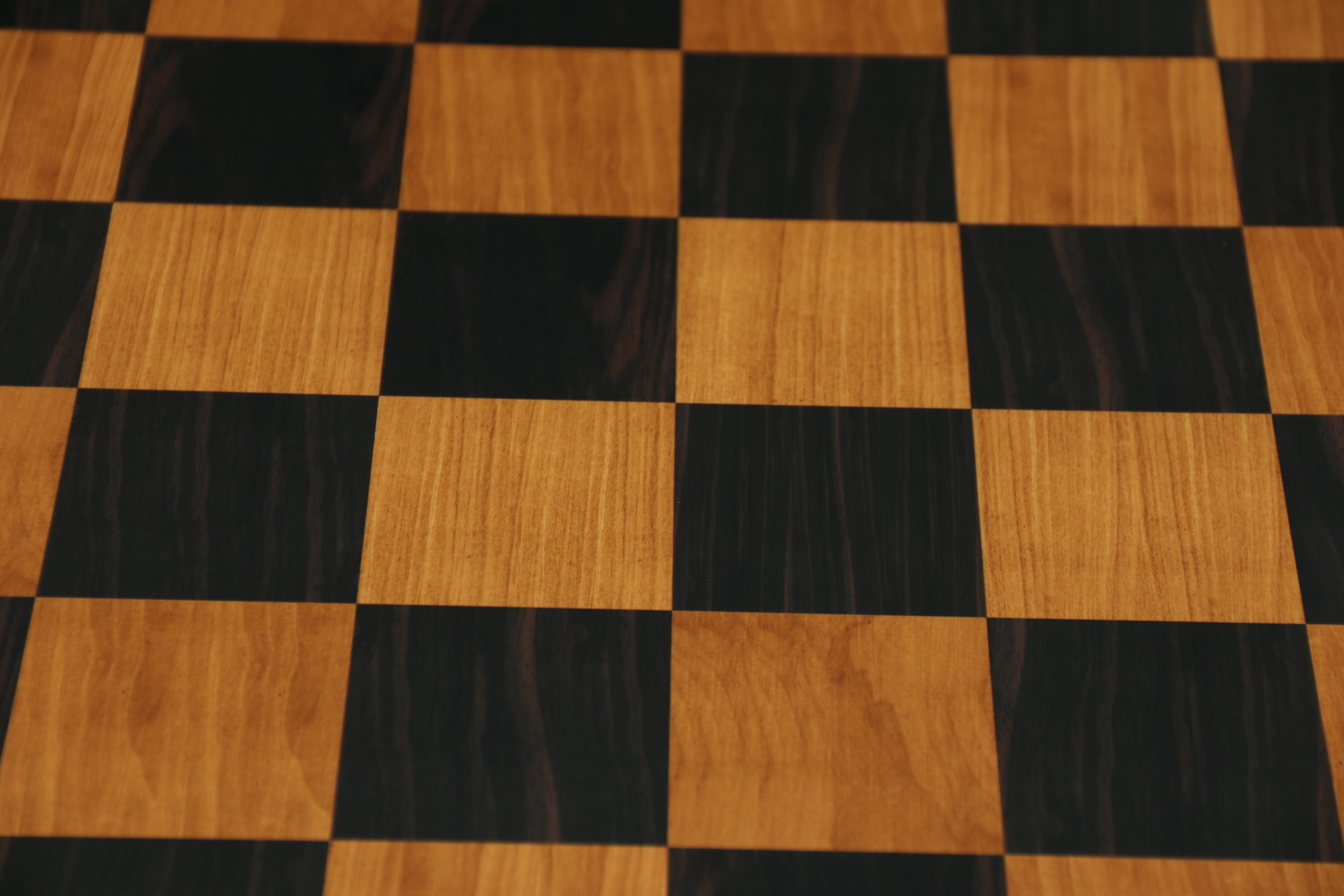 Antique Look Chess Board in Matt Finish with square size 2.5" X 2.5" in Ebony/Box wood look