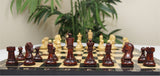 The Fischer Dubrovnik 1970 Upgraded Version Chess set in Natural and Mahogany Stained Boxwood
