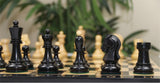 The Fischer Dubrovnik 1970 Upgraded Version Chess set in Natural and Ebonised Boxwood