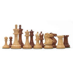 Standard Players Series – Library Size 3.5" Chess Set in Golden Rosewood & Natural Boxwood