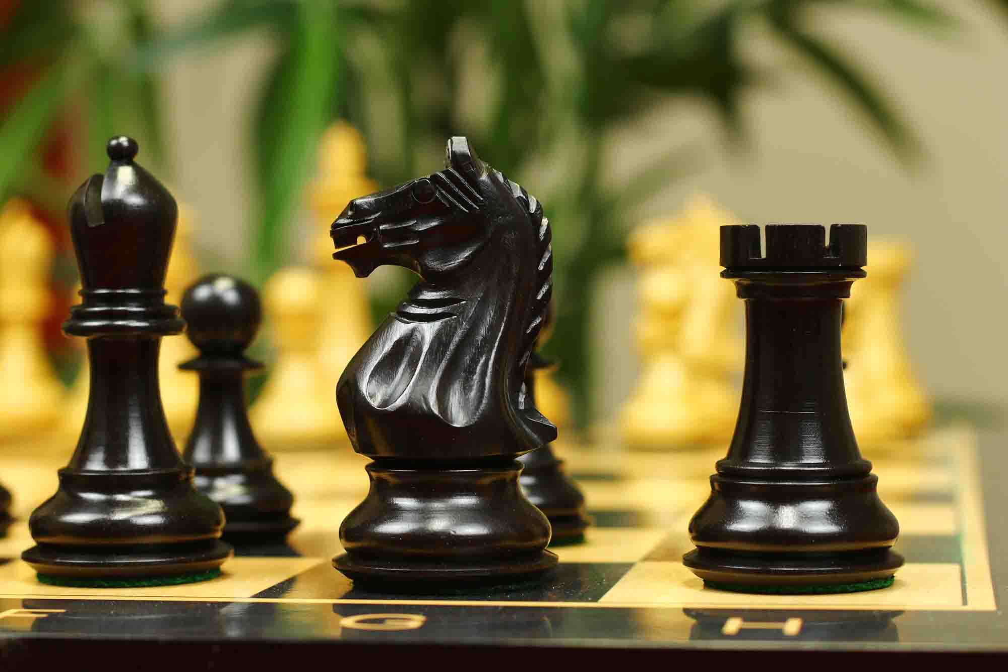 Fierce Series Chess Set 4" Staunton Chess Set - Ebony & Boxwood