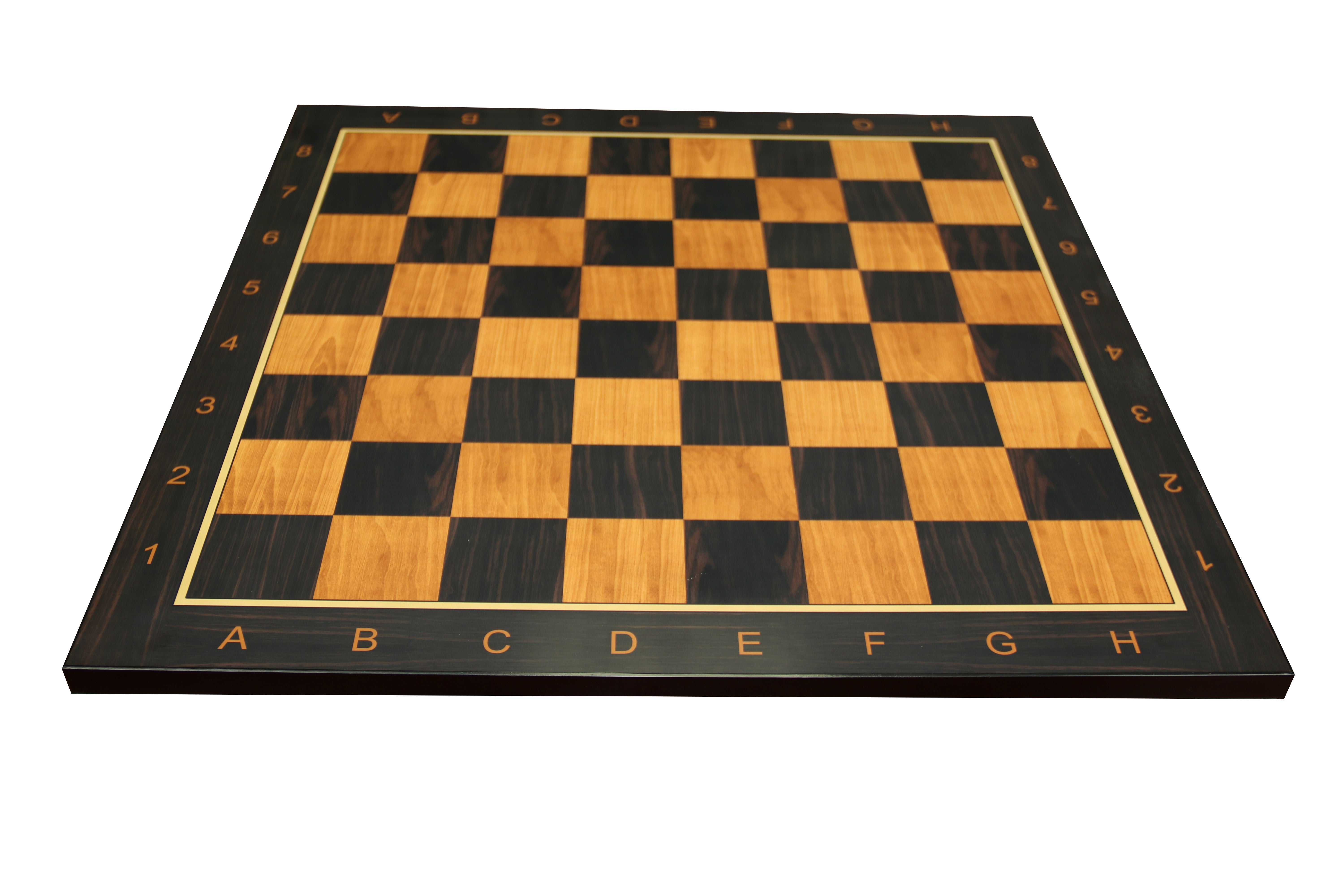 Antique Look Chess Board in Matt Finish with square size 2.5" X 2.5" in Ebony/Box wood look