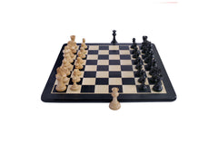 Chess Board with square size 2.25" in Ebony and Maple Wood Look