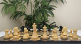 The Fischer Dubrovnik 1970 Upgraded Version Chess set in Natural and Ebonised Boxwood