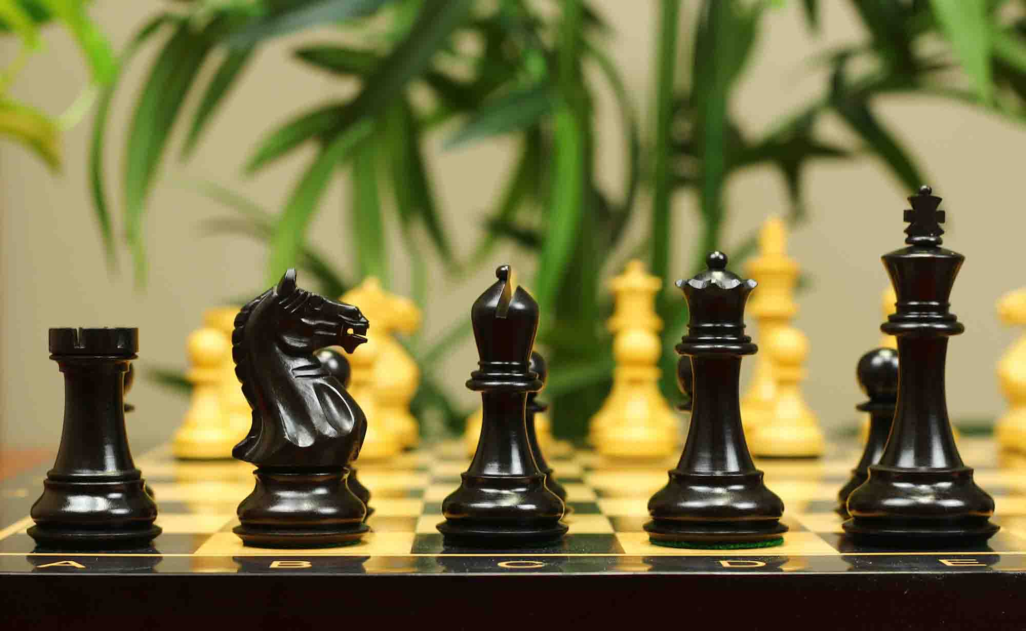 Fierce Series Chess Set 4" Staunton Chess Set - Ebony & Boxwood