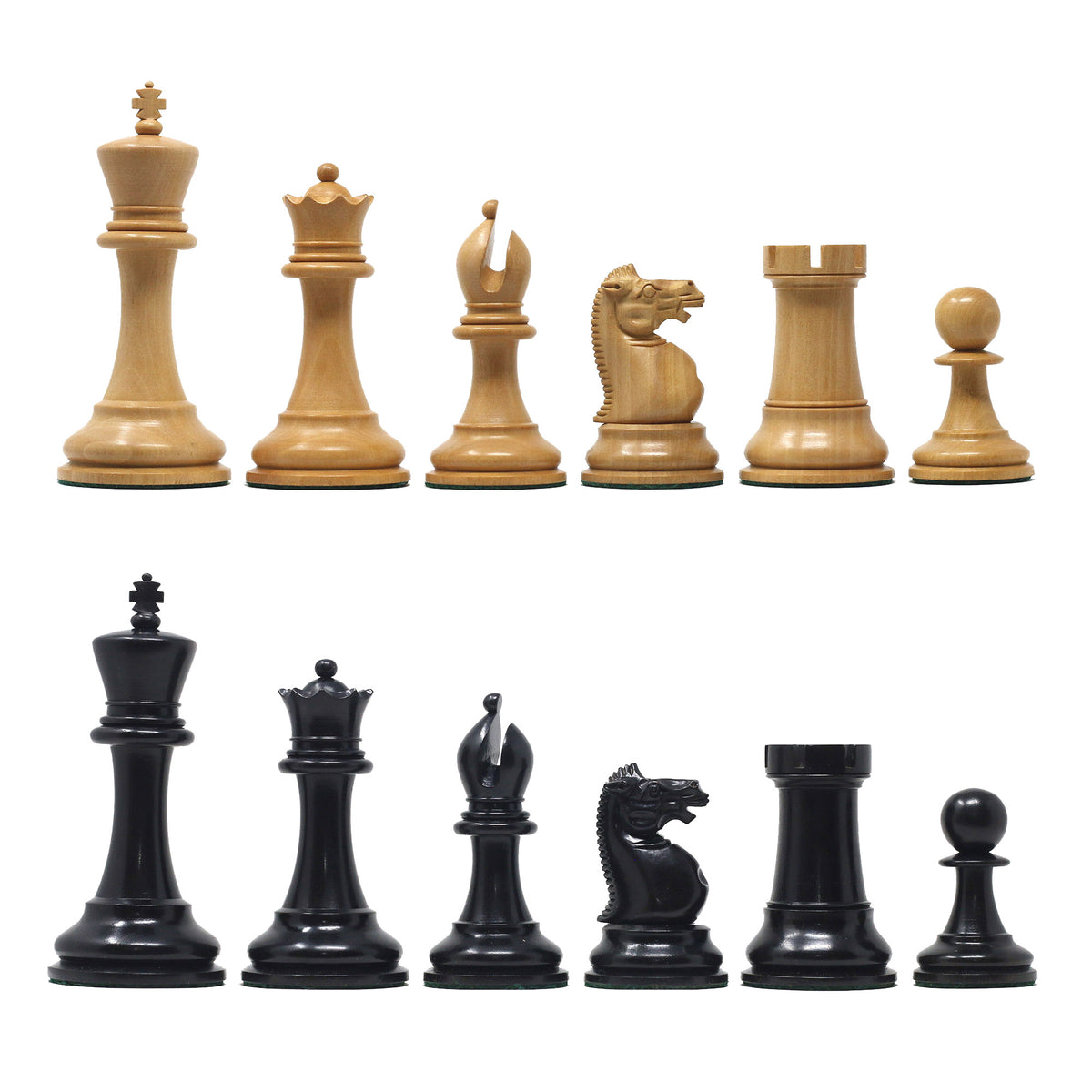 The Jaques Tournament Anderssen “Drop-Jaw” Replica Chessmen – 4.4" King