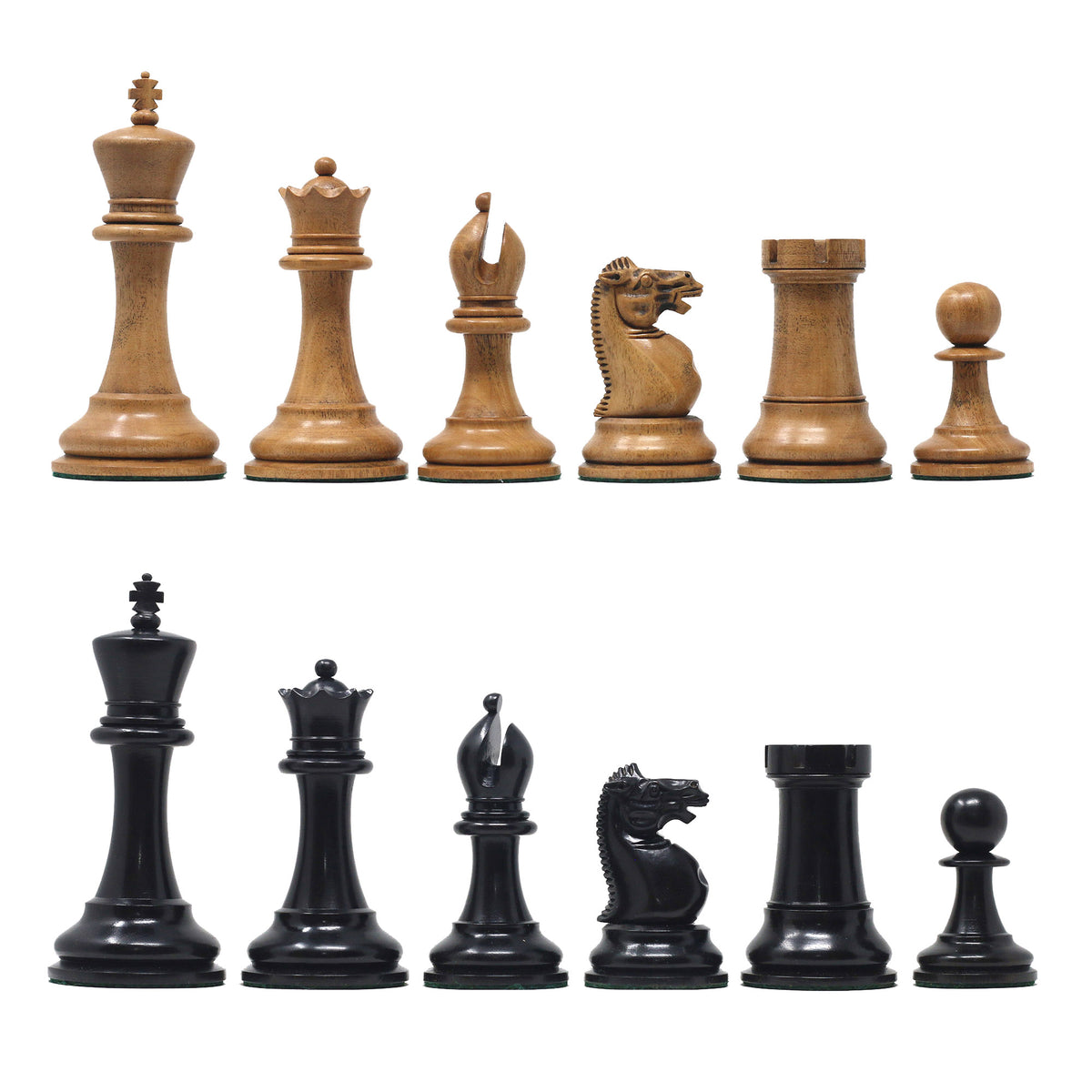The Jaques Tournament Anderssen “Drop-Jaw” Replica Chessmen – 4.4" King