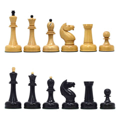 1962 Soviet Championship Historical Reproduced Tal Chess set 4" - Natural Boxwood and Eboony