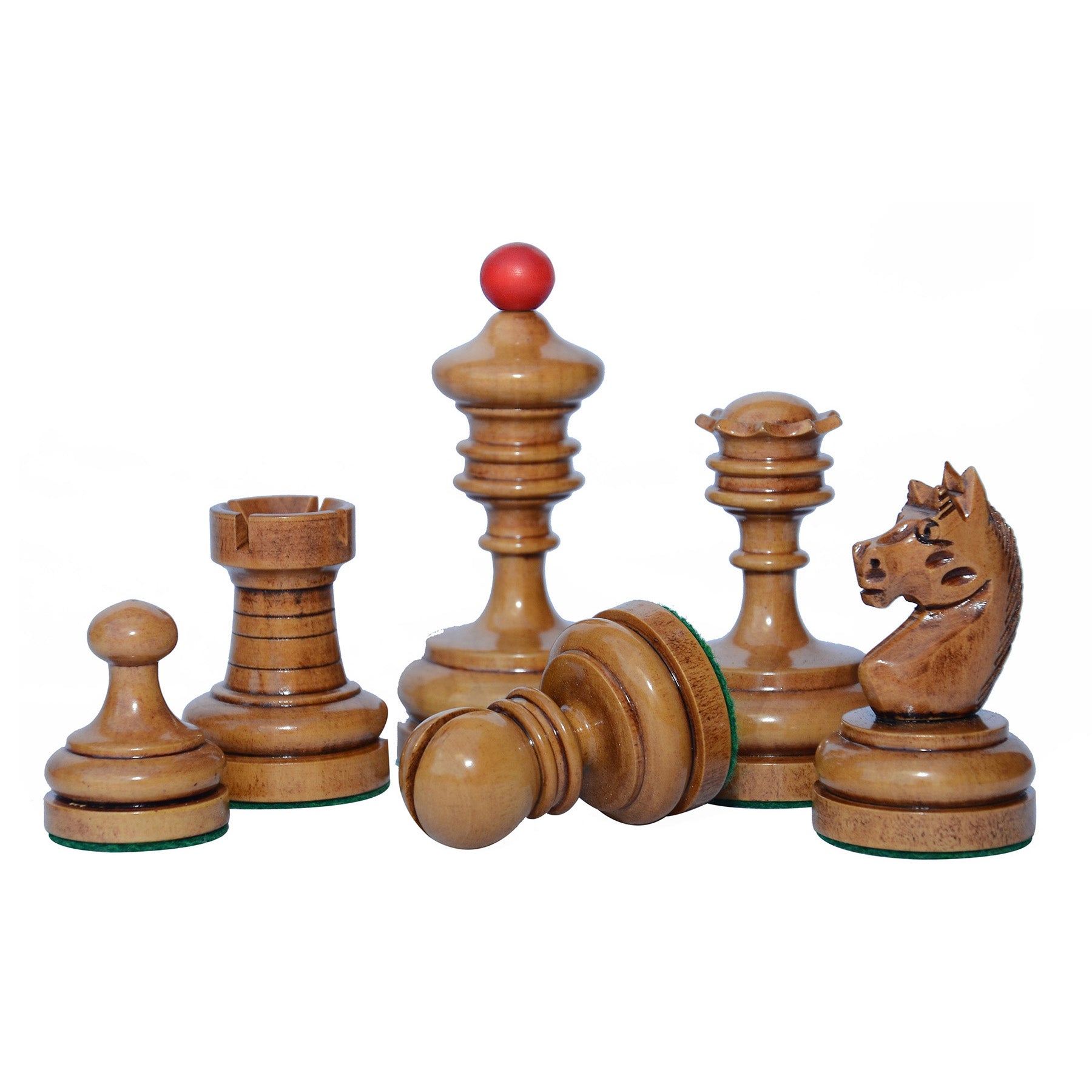 Buy Old Vintage English Staunton Series Chess Pieces in Dyed wood