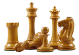 B & Company Antique Reproduction Chess Set in Antiqued Box wood & Ebony wood