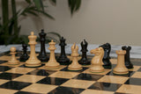 Walter Grimshaw 1854 Reproduced Staunton 3.5"  Boxwood/Ebony Chessmen