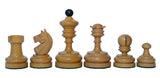 German Knubbel Reproduction Vintage 1930 Chess Set 3.5" in Antiqued and ebonised Box wood