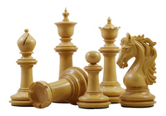 Danum Series 4.4" Premium Staunton Chess Set in Boxwood & Blood Rosewood