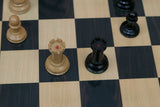 Walter Grimshaw 1854 Reproduced Staunton 3.5"  Boxwood/Ebony Chessmen