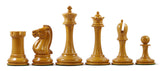 B & Company Antique Reproduction Chess Set in Antiqued Box wood & Ebony wood