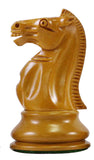 1921 Edition Vintage 4" Reproduction Antiqued wood and Ebony Chessmen