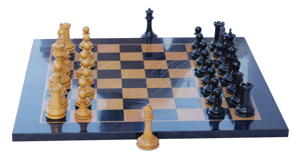 Chess Board 2" Square size with Antique Looked Box wood and Ebony wood