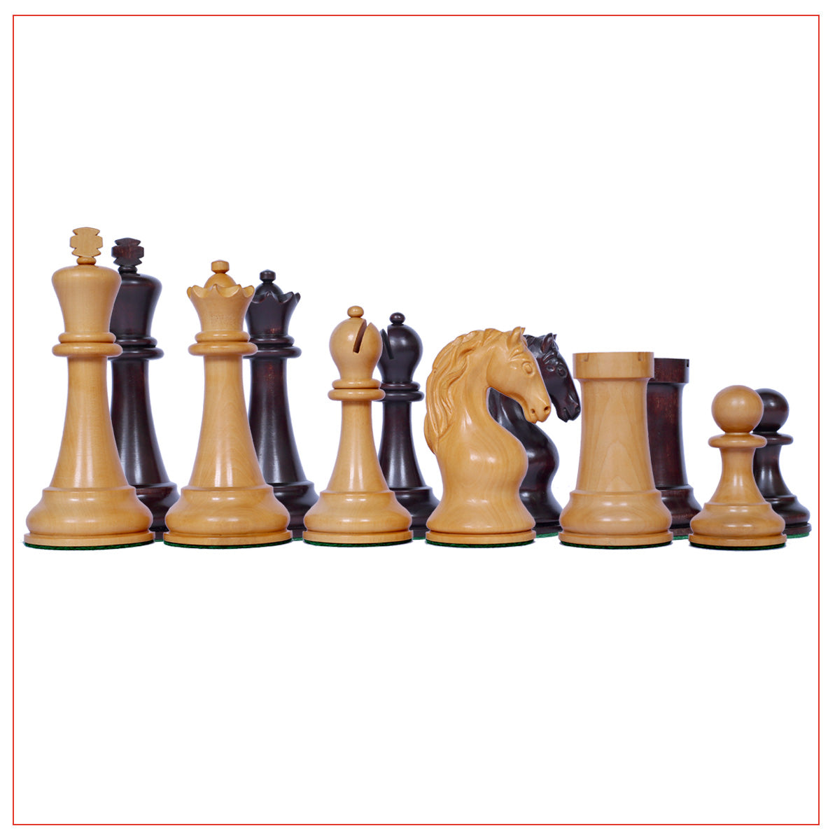 Piatigorsky 1865 Reproduction 4.5" Staunton Chess Set