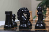 The Herman Steiner Commemorative Series Chess Pieces in Distressed Boxwood and Ebony - 5.0" King