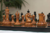 Commemorative Signature Series 3.625" Staunton Chessmen by MANDEEP SAGGU in Distressed Boxwood/Ebony