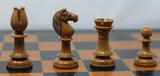 Northern Upright Vintage 5" Antiqued chess set in Distressed Boxwood & Ebony wood