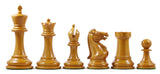 Anderson 1855-60 Reproduction 4.4" Staunton Chessmen in Antiqued Boxwood & Ebony