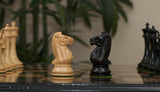 B & Company Reproduced Staunton 4.4" Non-Antiqued/Ebony Chessmen