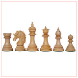 Thebes Series 4.4" Ebony Wood Staunton Chess Set