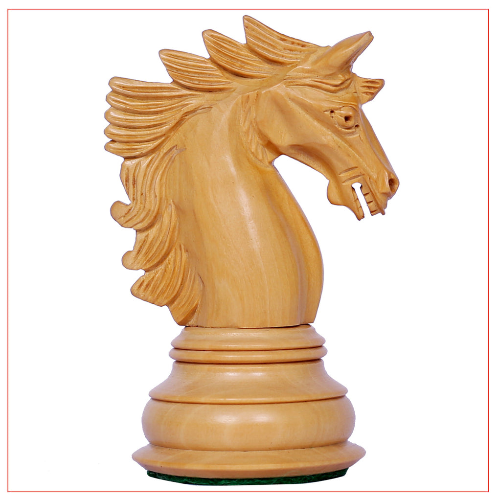 Chelics Series 4.4" Luxury Staunton Chess Pieces in Padouk and Boxwood