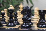 The Austrian Coffehouse Series Luxury 4" Chessmen in Natural Boxwood & Ebony