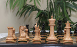1849 Early Version Reproduced 4.4" Chess Set in Distressed Boxwood/Ebony