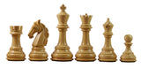 Columbian Series 4.5" Premium Staunton Chess Set in African Padouk and Box wood
