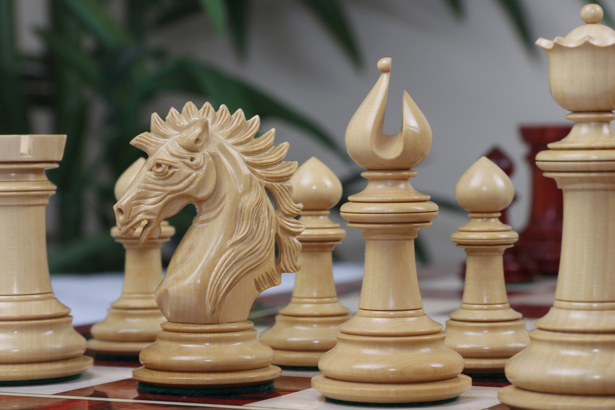 Aristocrat Series Padouk Wood Chess Set – Staunton Castle