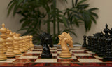 Raging Stallions Series Luxury Staunton Ebony Wood Chessmen - 4.4" King