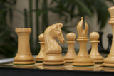 Tristan Series Luxury Staunton Chess Pieces in Ebony wood: King Size 4.4"