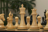 Tristan Series Luxury Staunton Chess Pieces in Ebony wood: King Size 4.4"