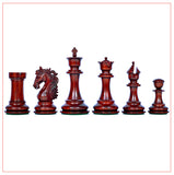Heritage Series 4.4" Staunton African Padouk Chess Set