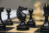 The William Hallett 1860 London Chess Set in Natural Boxwood/Ebony - 3.5" King