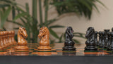 Commemorative Signature Series 3.625" Staunton Chessmen by MANDEEP SAGGU in Distressed Boxwood/Ebony