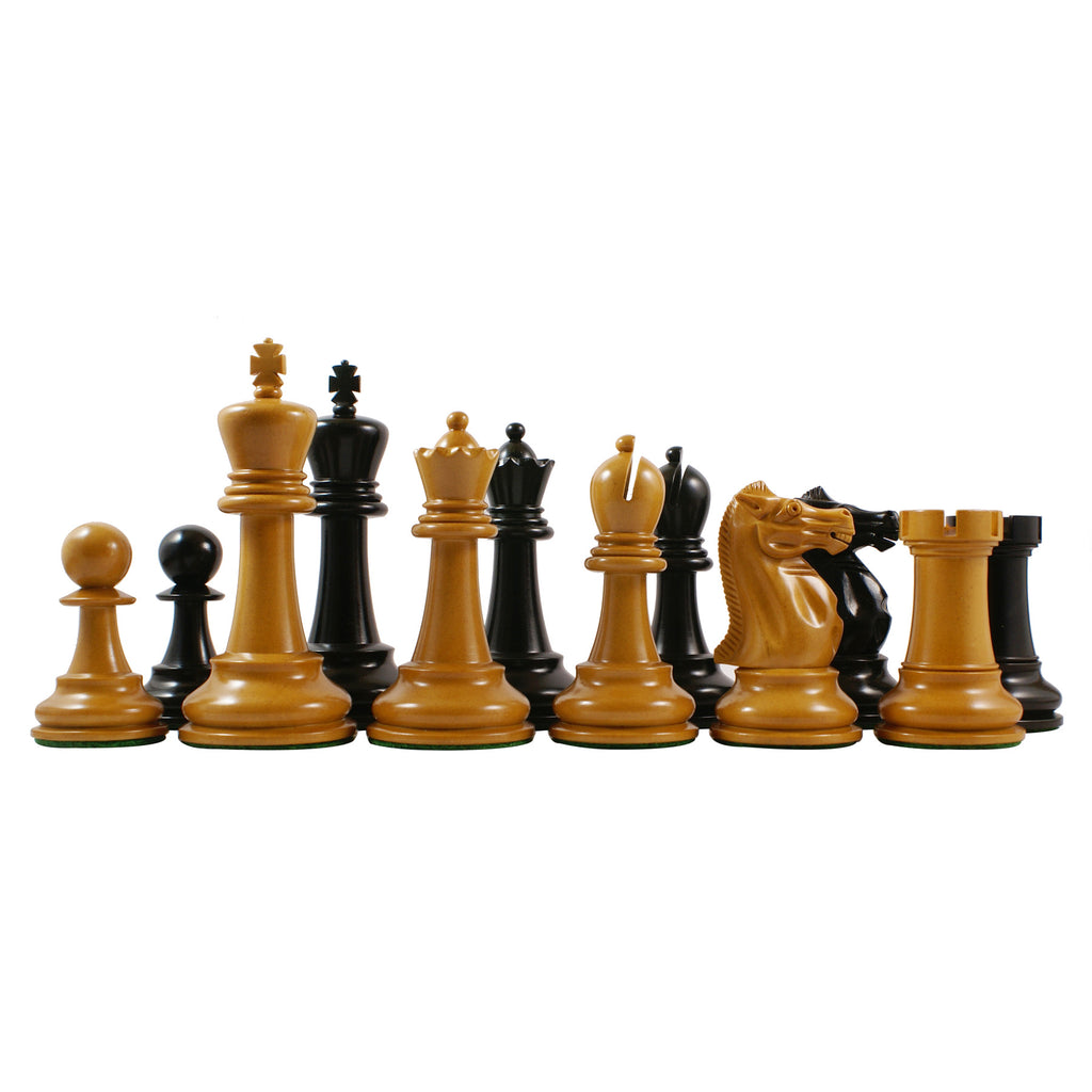 Jaques Reproduction 4" Circa 1900-05 Staunton Antique Chess Set