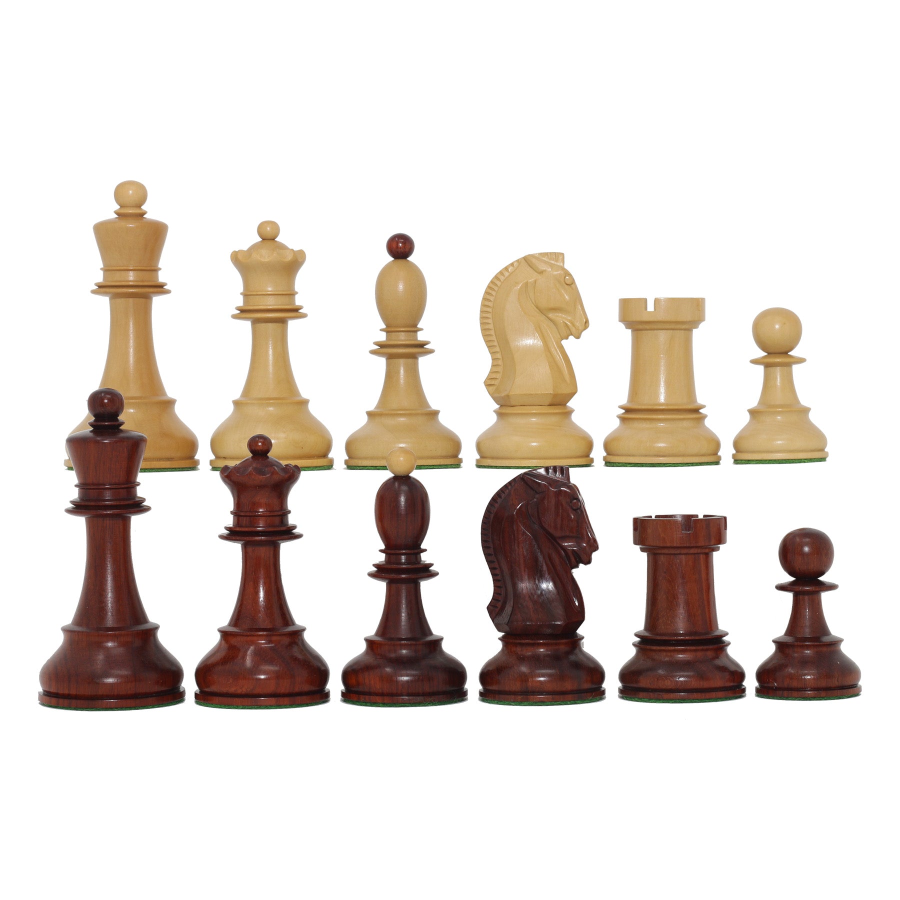 Dubrovnik 1950 Vintage 3.75" Reproduction Chess Set in Padouk Wood