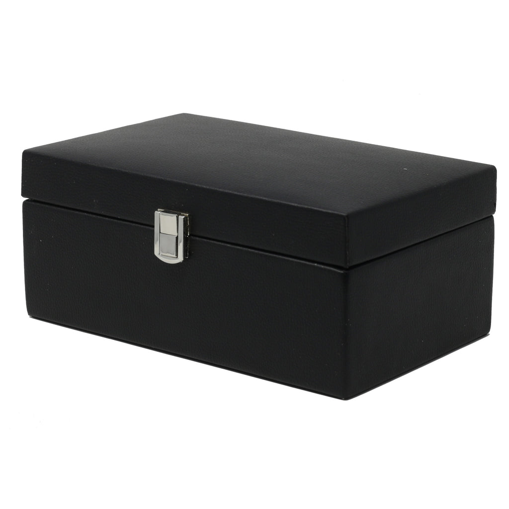Leatherette Chess Storage Box suitable for 3" to 3.75" Chessmen