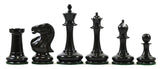 Stroud Club Vintage 1878 Reproduction 3.25" Ebony Wood Chess Set