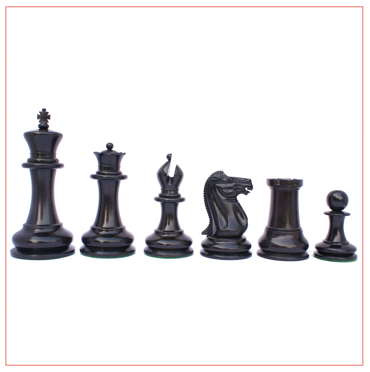 Jaques Reproduction Circa 1870-75 Staunton Chessmen With Presentation Box